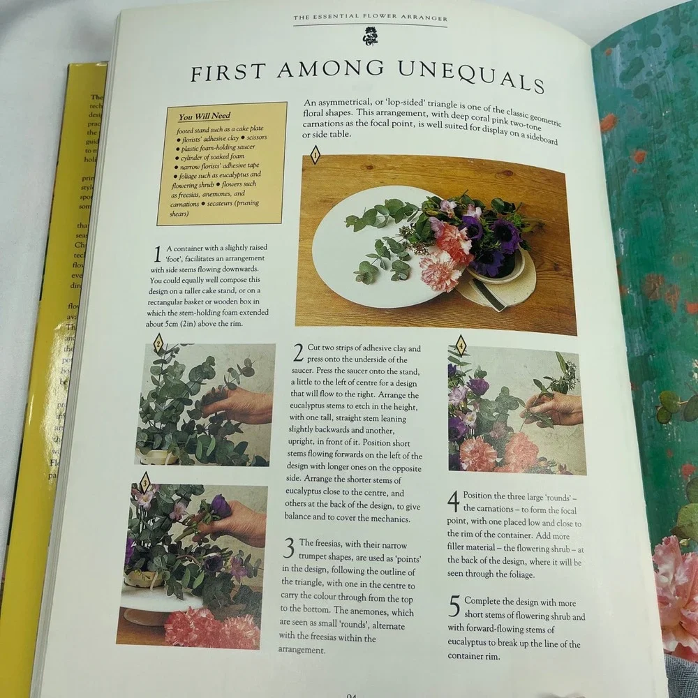 The Complete Flower Arranger Pamela Westland HC DJ 1993 Floral Design Guide
